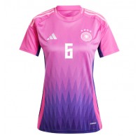 Camiseta Alemania Joshua Kimmich #6 Segunda Equipación Replica Eurocopa 2024 para mujer mangas cortas
